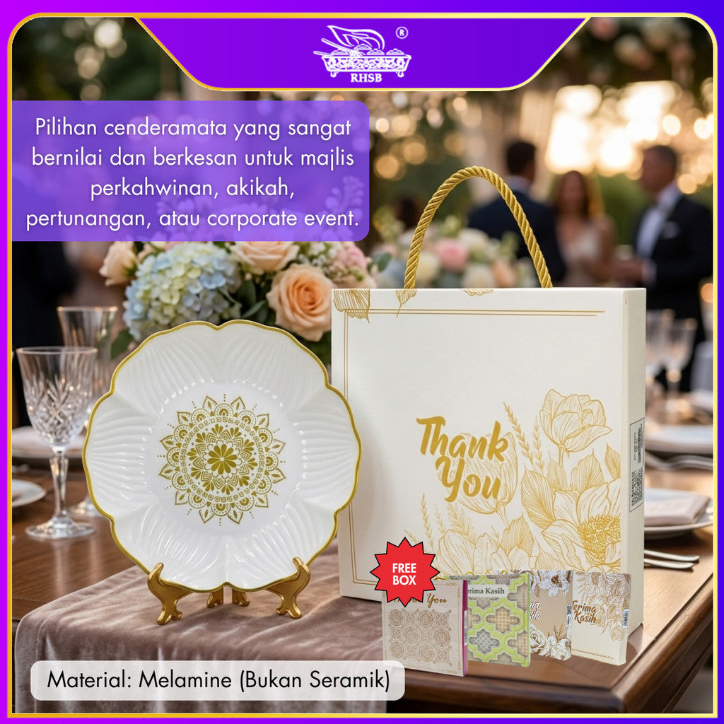 [10 SET] 7 INCH DOORGIFT MANGKUK BUNGA/ DOORGIFT VIP/FLOWER SHAPE PLATE/CENDERAHATI KAHWIN TUNANG/PINGGAN MANGKUK/SOUVENIR HADIAH GF6314-GF6376