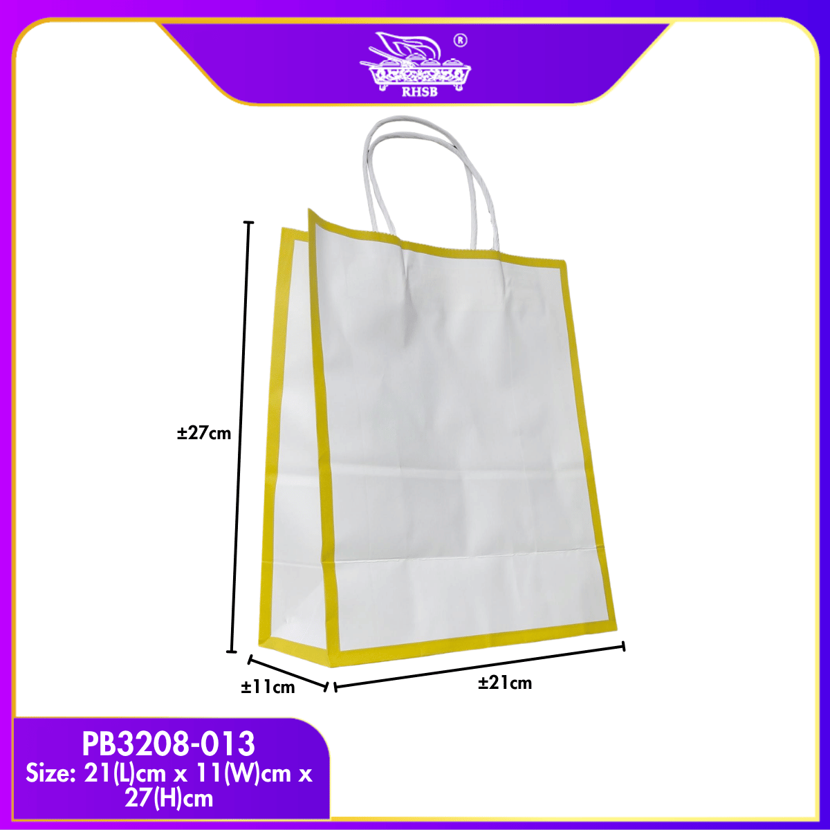 [10 PCS] CRAFT PAPER BAG WITH HANDLE/ WEDDING GIFT BAG/ DOORGIFT BAG/GOODIES BAG /RECYCLABLE BAG/ BEG MURAH/ BAG JAMUAN