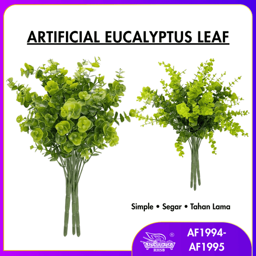 [1 PC] ARTIFICIAL TROPICAL LEAF / APPLE LEAF / EUCALYPTUS LEAF / DAUN TIRUAN / SIMULATION LEAF PARTY HOME DECOR  AF1994-AF1995