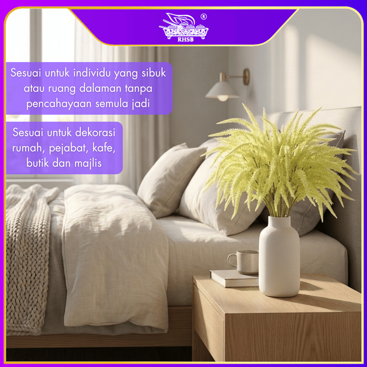 [1 PC] Artificial Hanging Vine 42cm | Daun Tiruan Gantung Amaranthus | Hiasan Rumah Pelamin Backdrop Kafe Vertical Garden LF4616