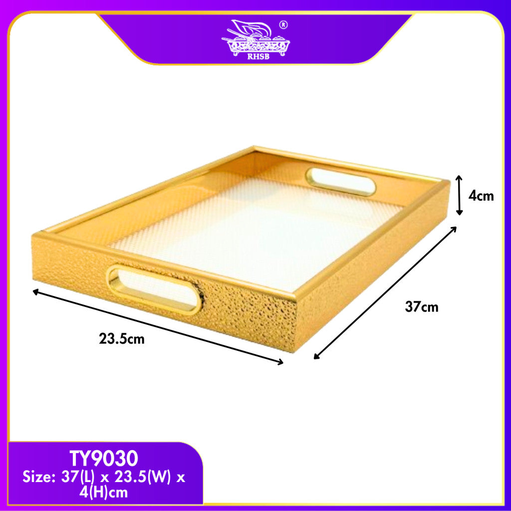 [1 SET] Acrylic Fruit Tray/ GIFT TRAY/ DIY WEDDING TRAY/ DULANG HIDANGAN/ FOOD TRAY/ LUXURY SERVING TRAY/ TY9019-TY9023