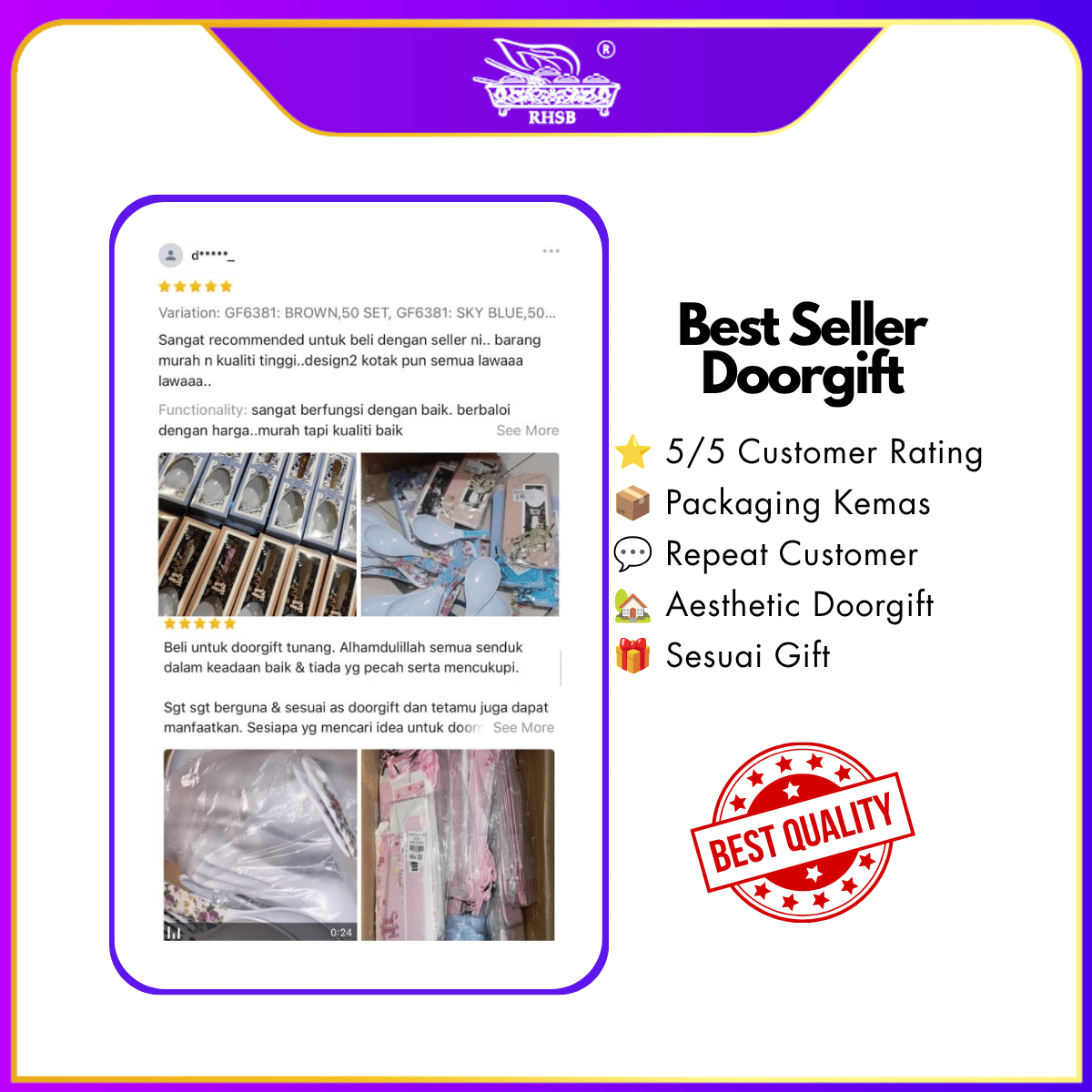 [10 SET] DOORGIFT SENDUK NASI / KENDURI KAHWIN /DOORGIFT HANTARAN /VIP SOUVENIR/ WEDDING GIFT / PLASTIC RICE SPOON GF6281-GF6340