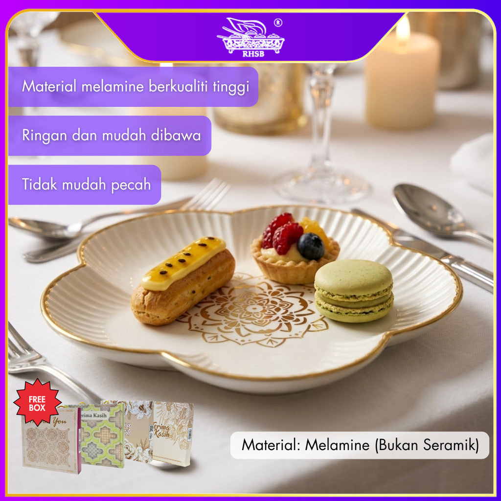 [10 SET] 7 INCH DOORGIFT MANGKUK BUNGA/ DOORGIFT VIP/FLOWER SHAPE PLATE/CENDERAHATI KAHWIN TUNANG/PINGGAN MANGKUK/SOUVENIR HADIAH GF6314-GF6376