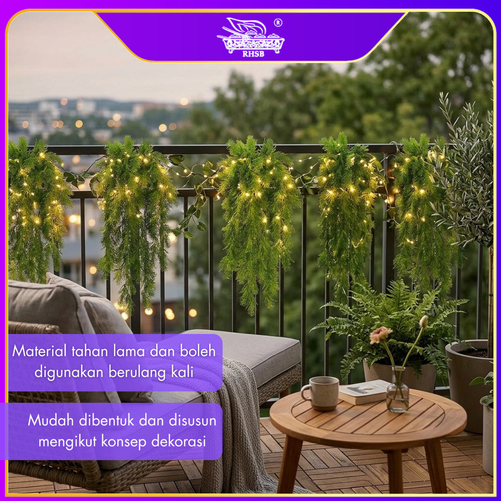 [1 PC] ARTIFICIAL LEAF / HANGING GREEN LEAF / PLASTIC GREENERY LEAVES / WEDDING DECORATION / WALL DECORATION LF4610-LF4611