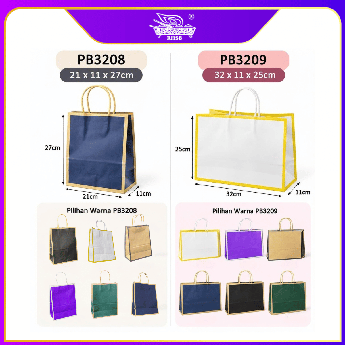 [10 PCS] CRAFT PAPER BAG WITH HANDLE/ WEDDING GIFT BAG/ DOORGIFT BAG/GOODIES BAG /RECYCLABLE BAG/ BEG MURAH/ BAG JAMUAN