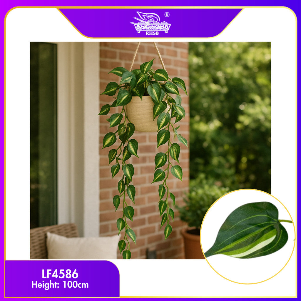 [1 PC] Artificial Wall Hanging Plant / Pokok Hiasan Dinding / Daun Hiasan Tiruan untuk Rumah & Balcony Decor