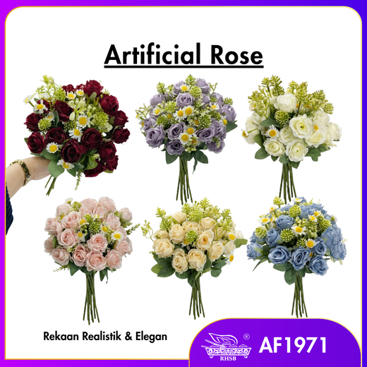 [1 PC] Camelia Rose | Vintage Rose | Artificial Rose | Bunga Rose | Bunga Hiasan | Artificial Flower | AF1971