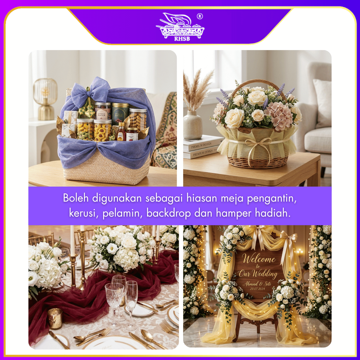 [P15M] Mesh Net Bridal Fabric | Soft Net Rough Tulle Fabric | Organza Hamper Wrapper | Tutu Kain Net Halus Kain Lembut Kain Net Kasar MESH04