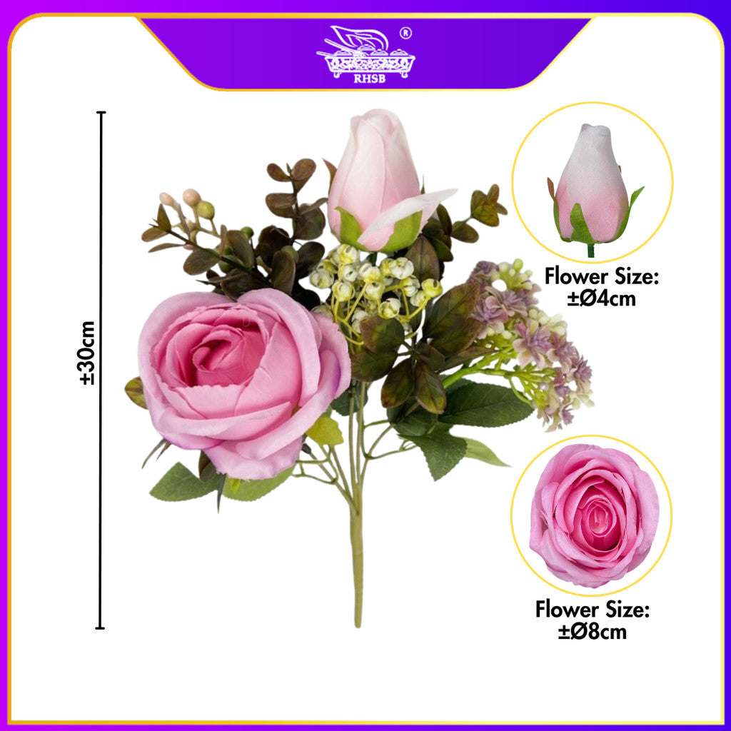 [1 PC] ROSE / VINTAGE ROSE/ BUNGA ROSE / BUNGA HIASAN / ARTIFICIAL FLOWER / FLOWER AF10001