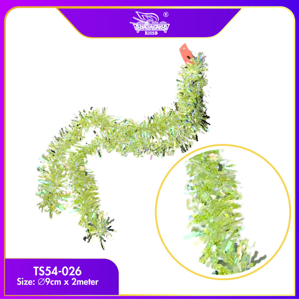 [1 PC] 2METER TINSEL GARLAND / TINSEL HIASAN / DECO RAYA / CHRISTMAS BALL / RAYA TINSEL / CHRISTMAS DECORATION / TINSEL DECO