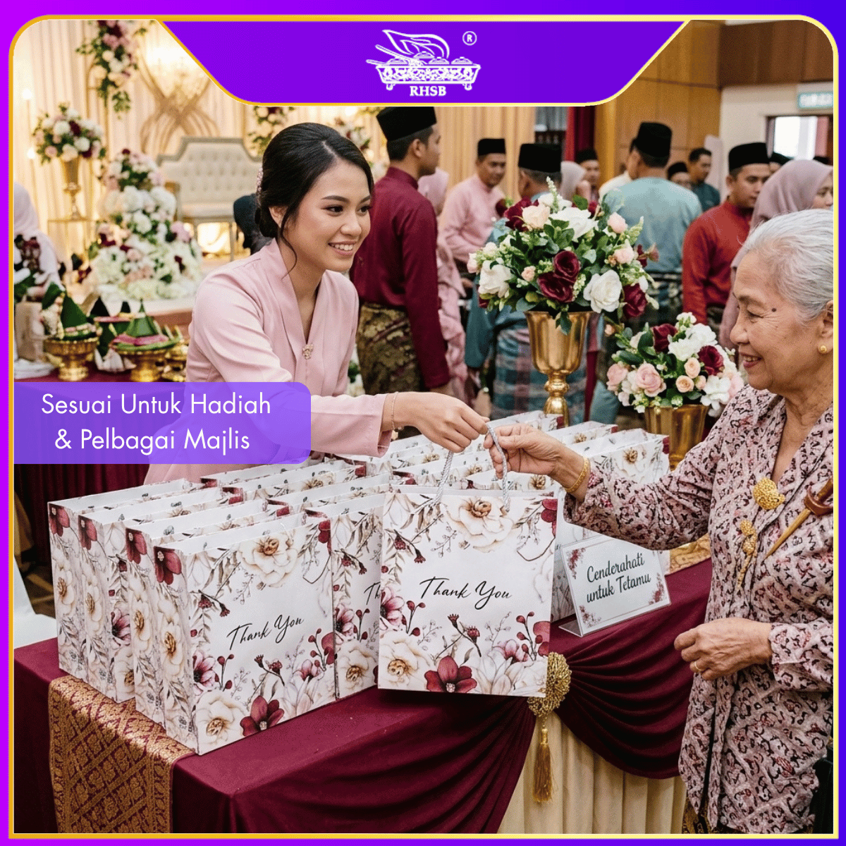 [10 PCS] XXL PAPER BAG MATTE / BAG JAMUAN / GOODIES BAG / DOORGIFT BAG / BAG MURAH / BAG JAMUAN / GOODIES BAG WEDDING GIFT