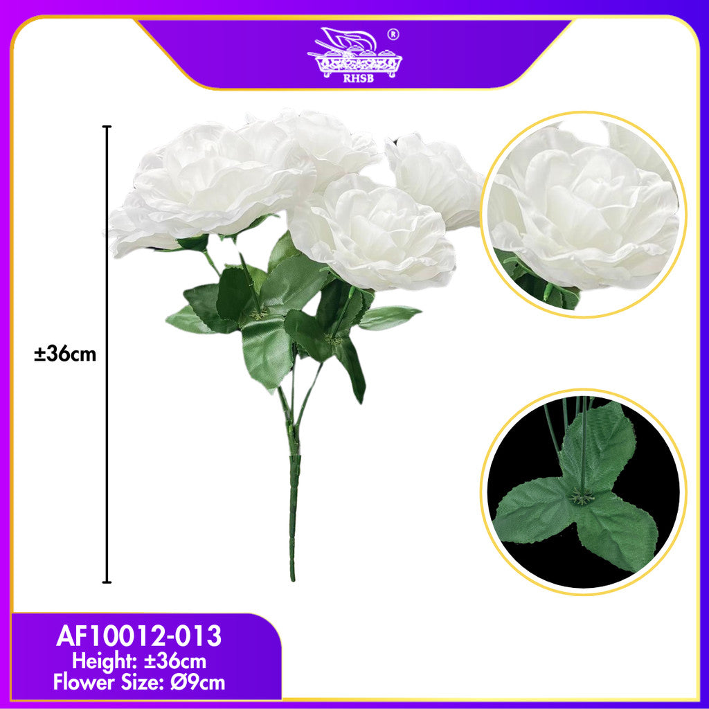 [1SET] 5 HEADS ARTIFICIAL ROSE/ HAND BOUQUET/ BUNGA ROSE/ BUNGA HIASAN/ BUNGA DULANG/ BUNGA ROS TIRUAN / AF10012