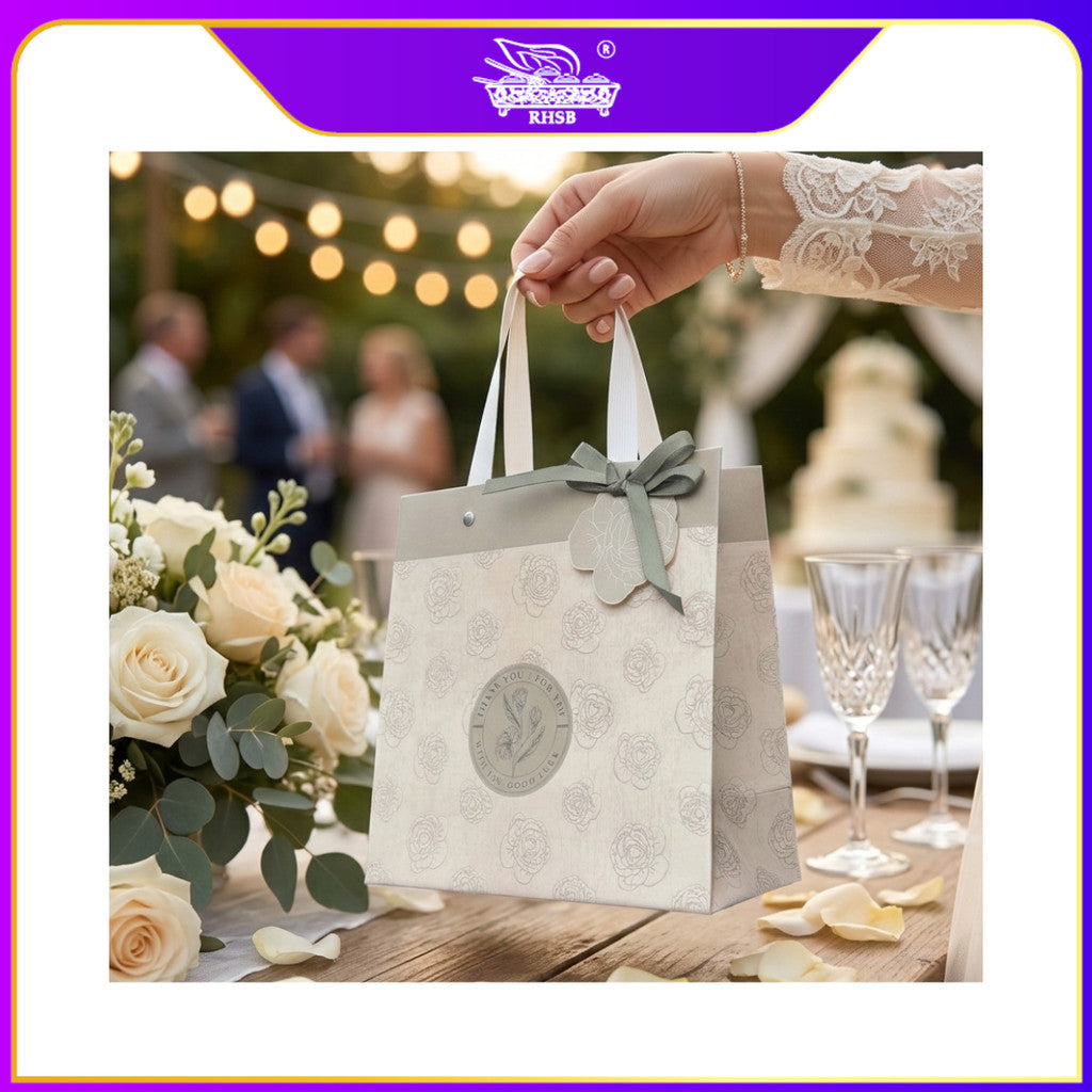 [1PC] Beg Kertas Premium Special Thanks Ribbon Handle Bag PB3196-PB3198