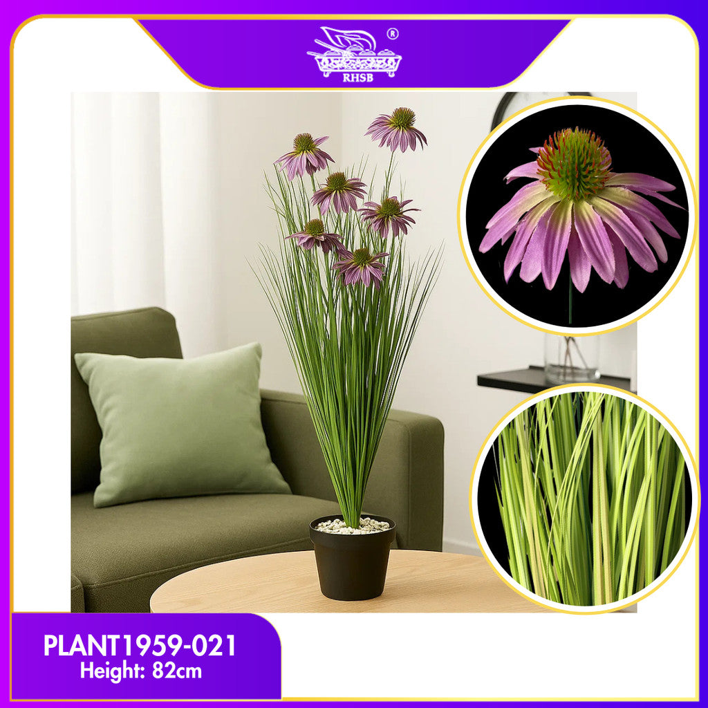 [1PC] Pokok Hiasan Daisy Tiruan 82cm |Artificial Flower with Faux Grass |Pokok Hiasan Rumah | Indoor Outdoor Decoration Plant PLANT1959