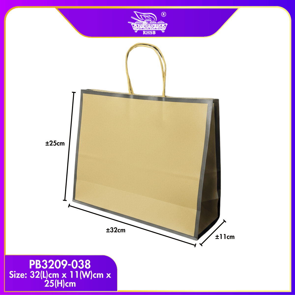 [10 PCS] CRAFT PAPER BAG WITH HANDLE/ WEDDING GIFT BAG/ DOORGIFT BAG/GOODIES BAG /RECYCLABLE BAG/ BEG MURAH/ BAG JAMUAN