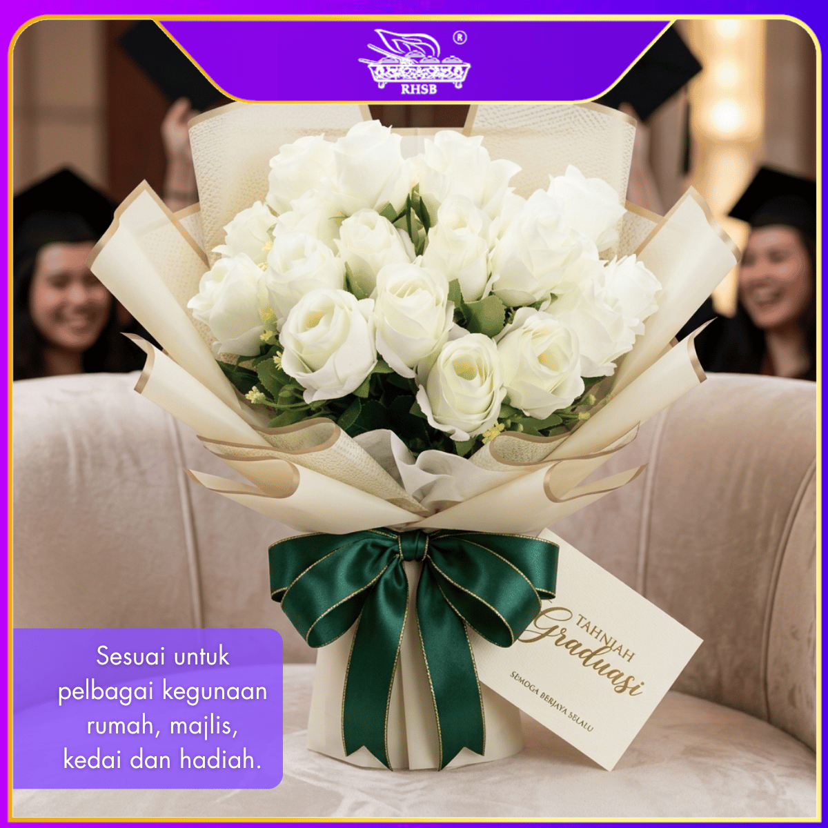 [1 PC] Artificial Bud Rose | Rose Flower | Vintage Rose | Bunga Rose | Bunga Ros Kuncup | Artificial Flower AF10025