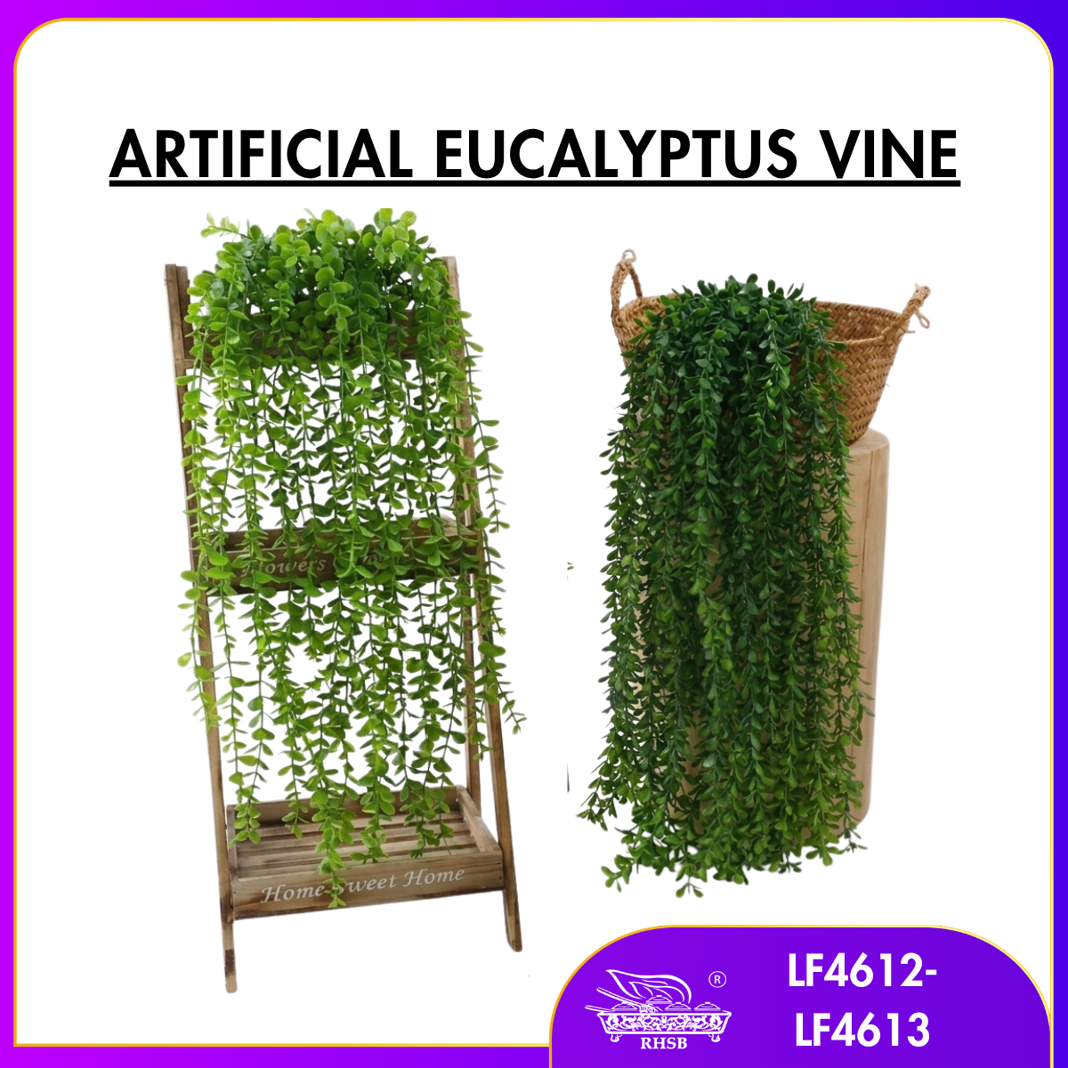 [1 PC] Artificial Leaf | Daun Jurai | Green Leaves | Garlands Hanging Leaf | Daun Hiasan | Home Deco | LF4612-LF4613