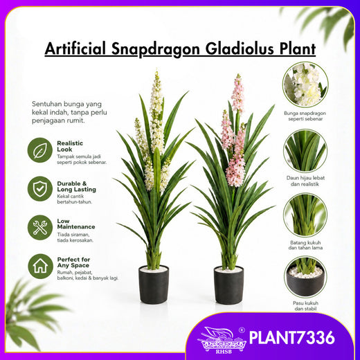 [1PC] Pokok Snapdragon Gladiolus Tiruan 170CM Viral 🌸 | Bunga Artificial Tinggi Premium | Ready Stock Hiasan Rumah Murah PLANT7336
