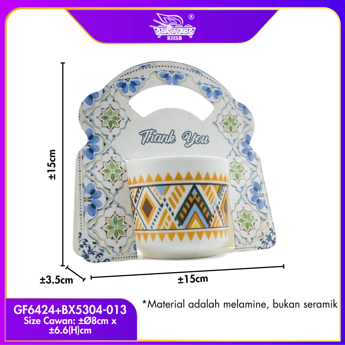 [1 PC] Doorgift Melamine Cup | Doorgift Cawan Melamine | Wedding Doorgift | Cup Gift Set