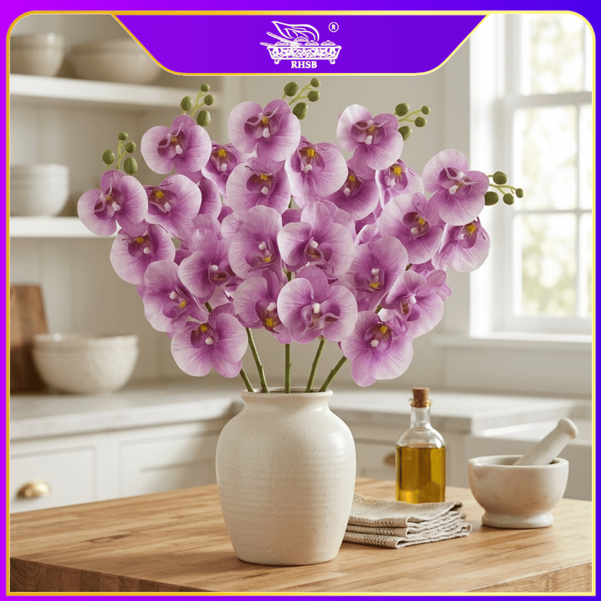 [1PC] Artificial Butterfly Orchid | Bunga Orkid 3D AF10078