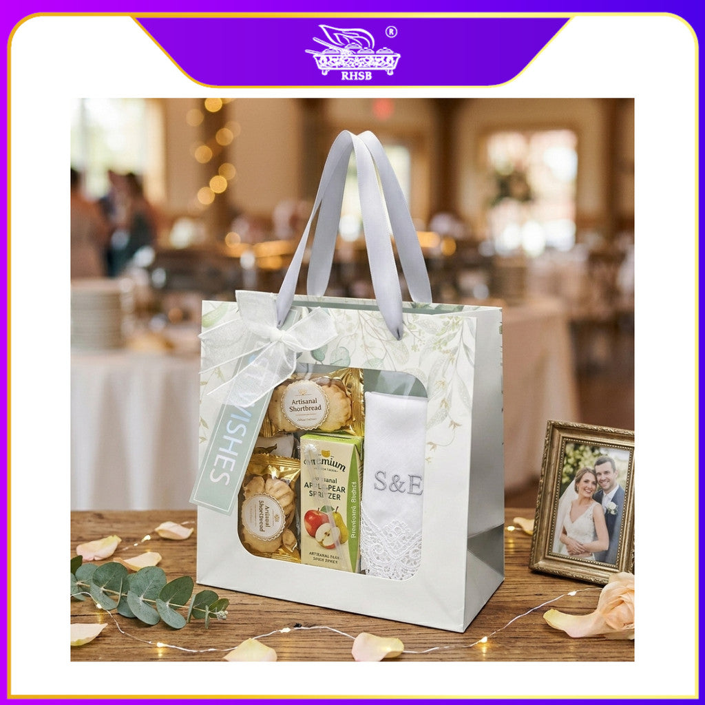 [1PC] Paper Bag Tingkap Transparent Putih | Beg Kertas Tingkap | Doorgift Kahwin Hantaran Jamuan PB3199