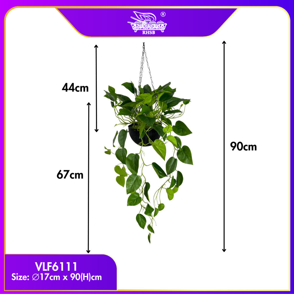 [1 PC] ARTIFICIAL POTTED PLANT / HOME DECOR / POKOK HIASAN / BUNGA / DECOR / DECOR RUMAH / ARTIFICIAL FLOWER / DESIGN VLF VLF6110-6112 98CM