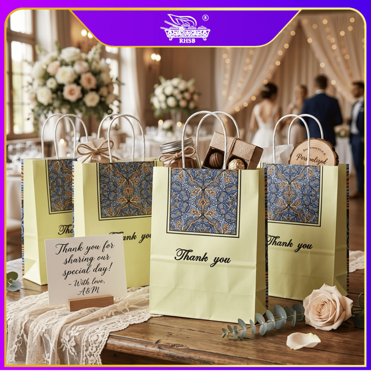[10PCS] CRAFT PAPER BAG/ BEG MURAH/ BAG JAMUAN/ WEDDING GIFT BAG/ DOORGIFT/ THANKYOU PAPER BAG / GOODIES BAG/ PB3210-3213
