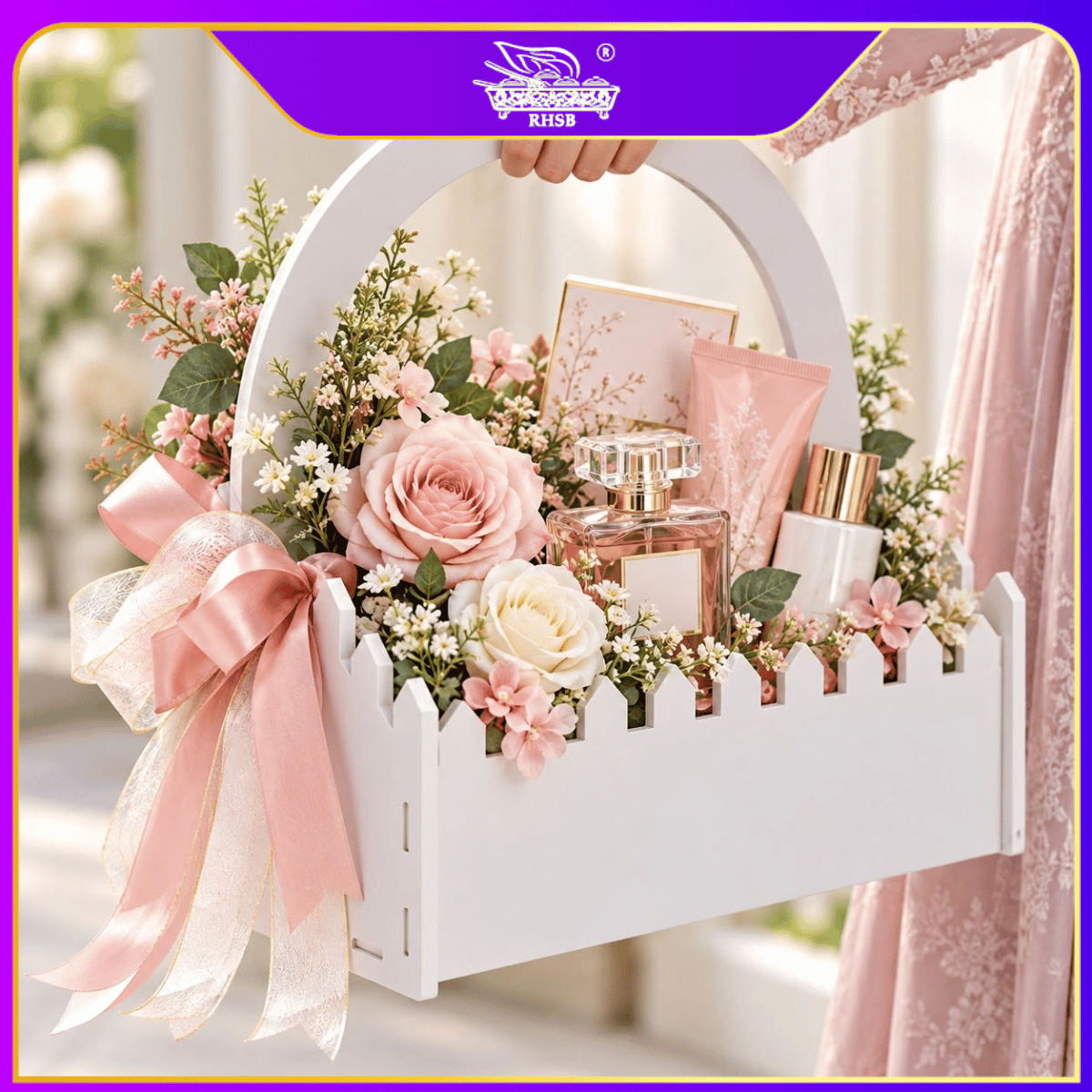 [1 PC] Dulang Hantaran Kayu Elegant Premium | Wooden Tray Gold Black White Kayu | Kahwin Nikah Tunang Murah Cantik MY BL6596