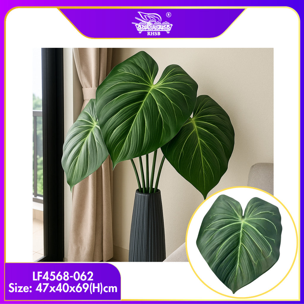 [1 PC] Premium Artificial Green Plant / Pokok Hiasan Daun Tiruan / Monstera Philodendron Fake Plant for Home Wedding Decor LF4568