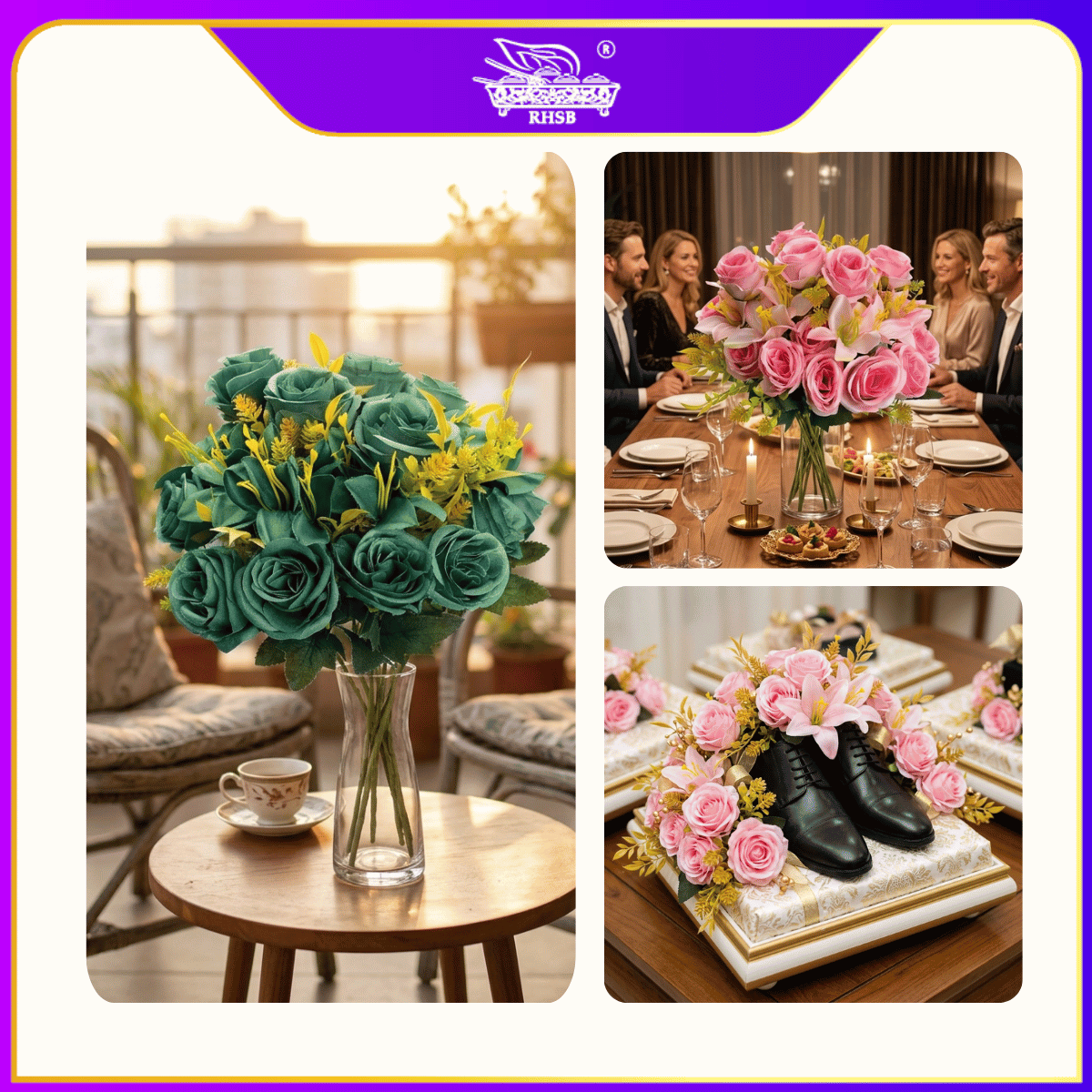 [1 PC] Camelia Rose | Hand Bouquet | Bunga Rose | Bunga Peony | Bunga Hiasan | Artificial Flower | AF10022