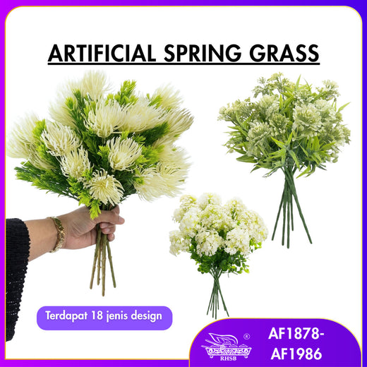 [1 PC] SPRING GRASS LILY / ARTIFICIAL LEAVES / DAUN HIASAN / HOME DECORATION / ARTIFICIAL PLANT / AF1878-1879