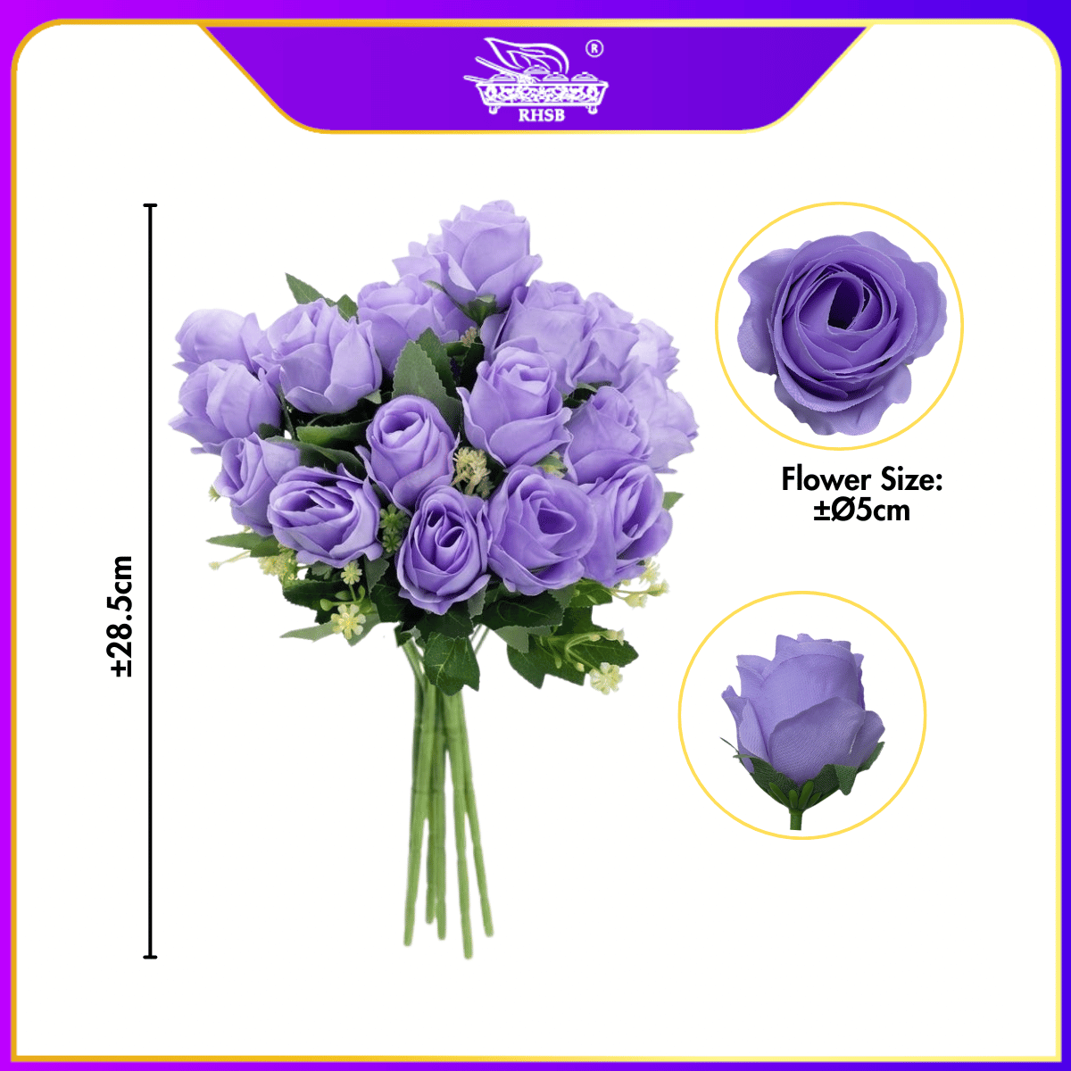 [1 PC] Artificial Bud Rose | Rose Flower | Vintage Rose | Bunga Rose | Bunga Ros Kuncup | Artificial Flower AF10025