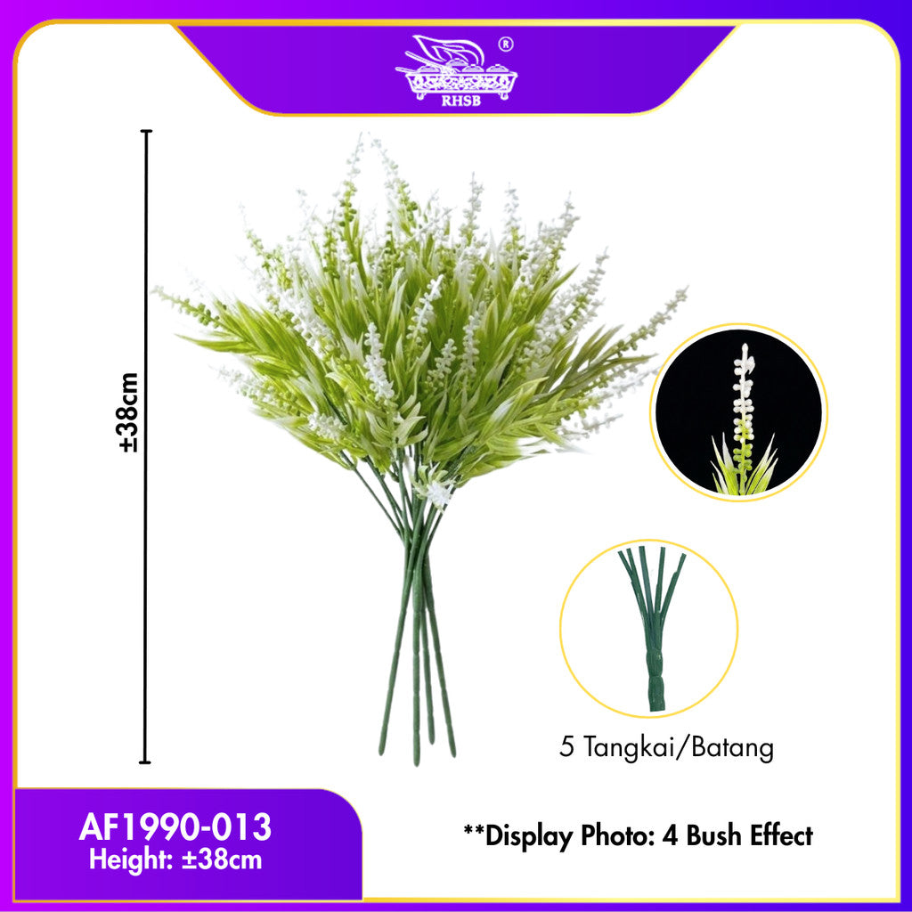 [1 PC] 5-7 BRANCHES ARTIFICIAL FLOWER LAVENDER / WEDDING FAKE FLOWER / BRIDAL BOUQUET / BUNGA HIASAN / HOME DECORATION AF1988-AF1992