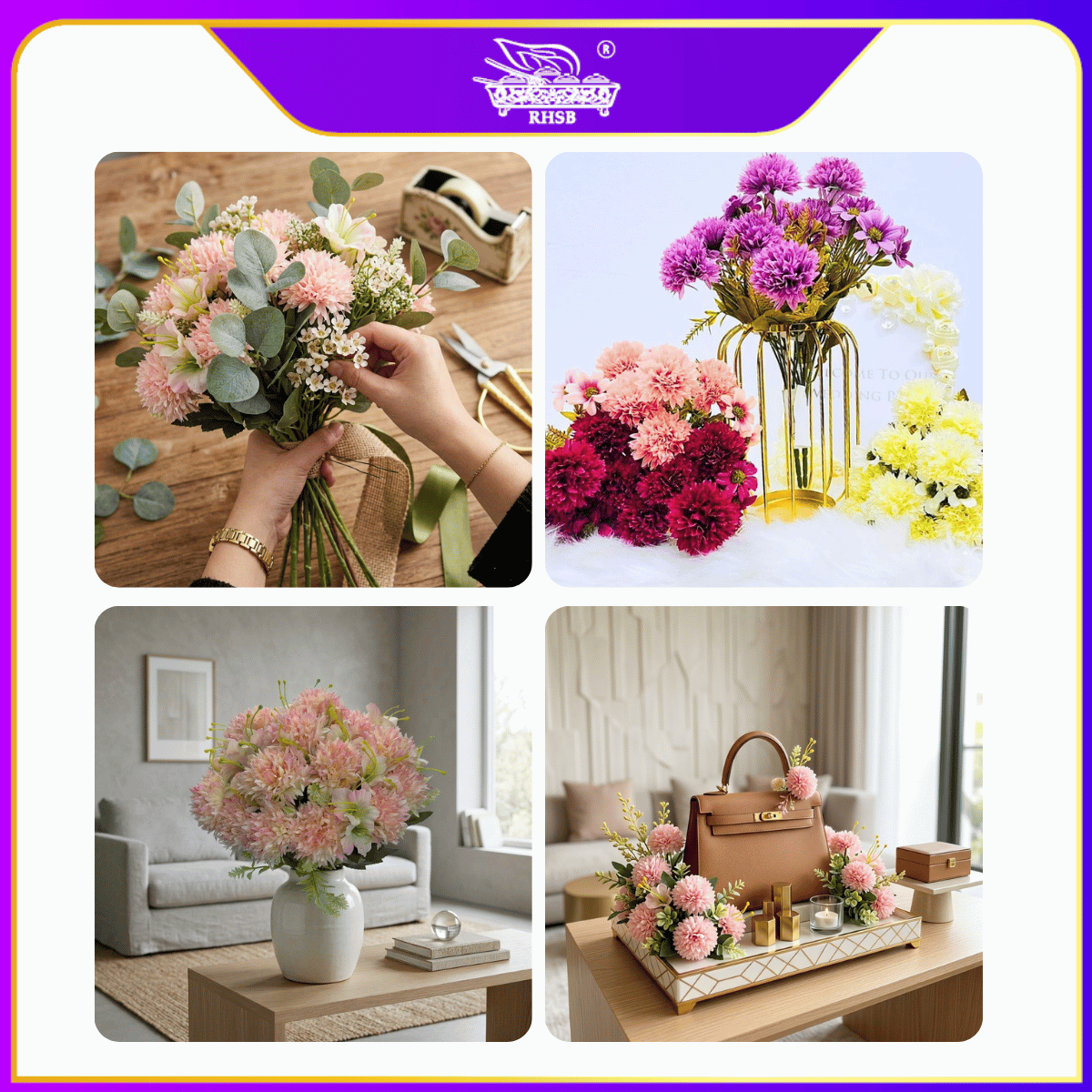 [1 PC] Artificial Chrysanthemum | Bunga Mum | Artificial Flower | Bunga Hiasan | Mum Flower | Wedding Decor | AF10021