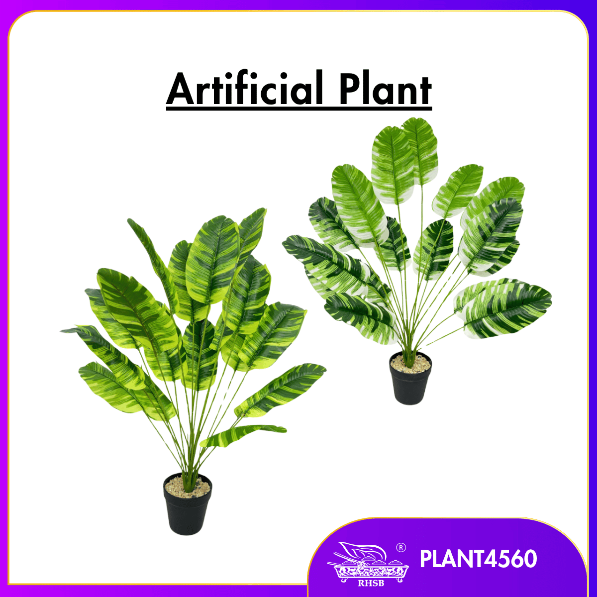 [1 SET]  Pokok Daun Pisang Tiruan | Pokok Hiasan Tropika Dalam Pasu | Tropical Artificial Banana Leaf Tree for Home & Office PLANT4560