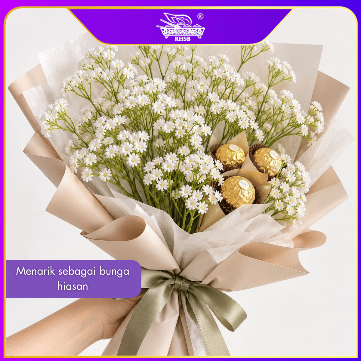 [1 PC] ARITFICIAL BABY BREATH / HAND BOUQUET / BUNGA BABY BREATH / BUNGA HIASAN / ARTIFICIAL FLOWER / FLOWER AF1966