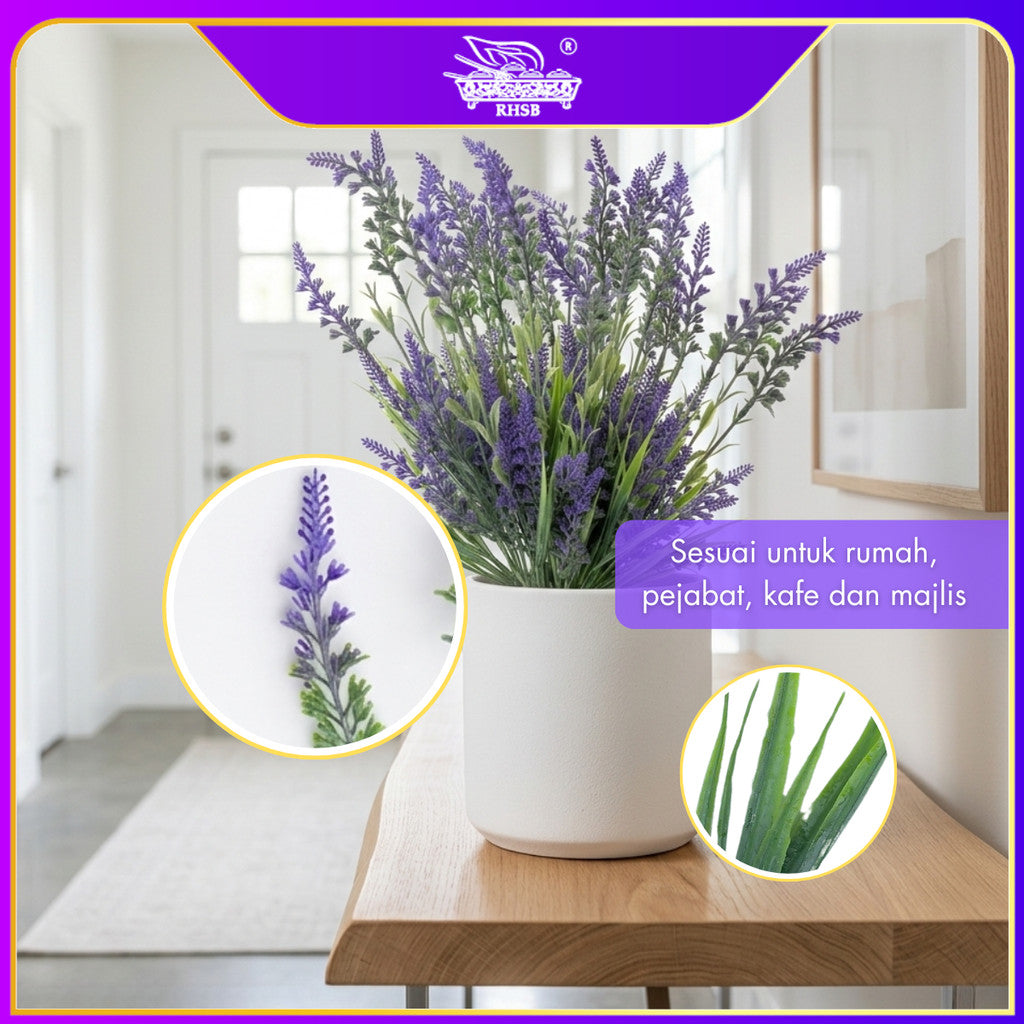 [1 PC] 5-7 BRANCHES ARTIFICIAL FLOWER LAVENDER / WEDDING FAKE FLOWER / BRIDAL BOUQUET / BUNGA HIASAN / HOME DECORATION AF1988-AF1992