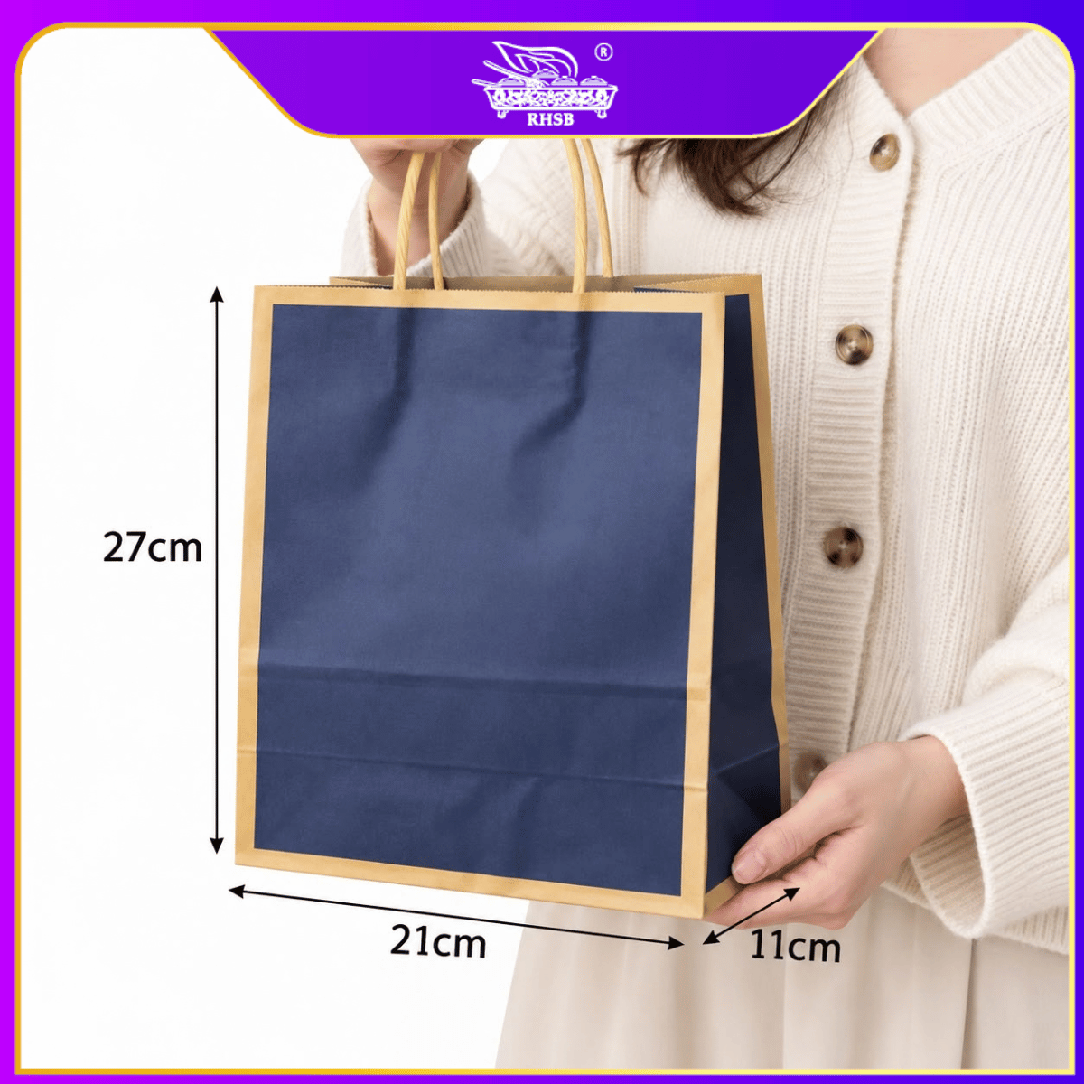[10 PCS] CRAFT PAPER BAG WITH HANDLE/ WEDDING GIFT BAG/ DOORGIFT BAG/GOODIES BAG /RECYCLABLE BAG/ BEG MURAH/ BAG JAMUAN