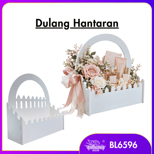 [1 PC] Dulang Hantaran Kayu Elegant Premium | Wooden Tray Gold Black White Kayu | Kahwin Nikah Tunang Murah Cantik MY BL6596