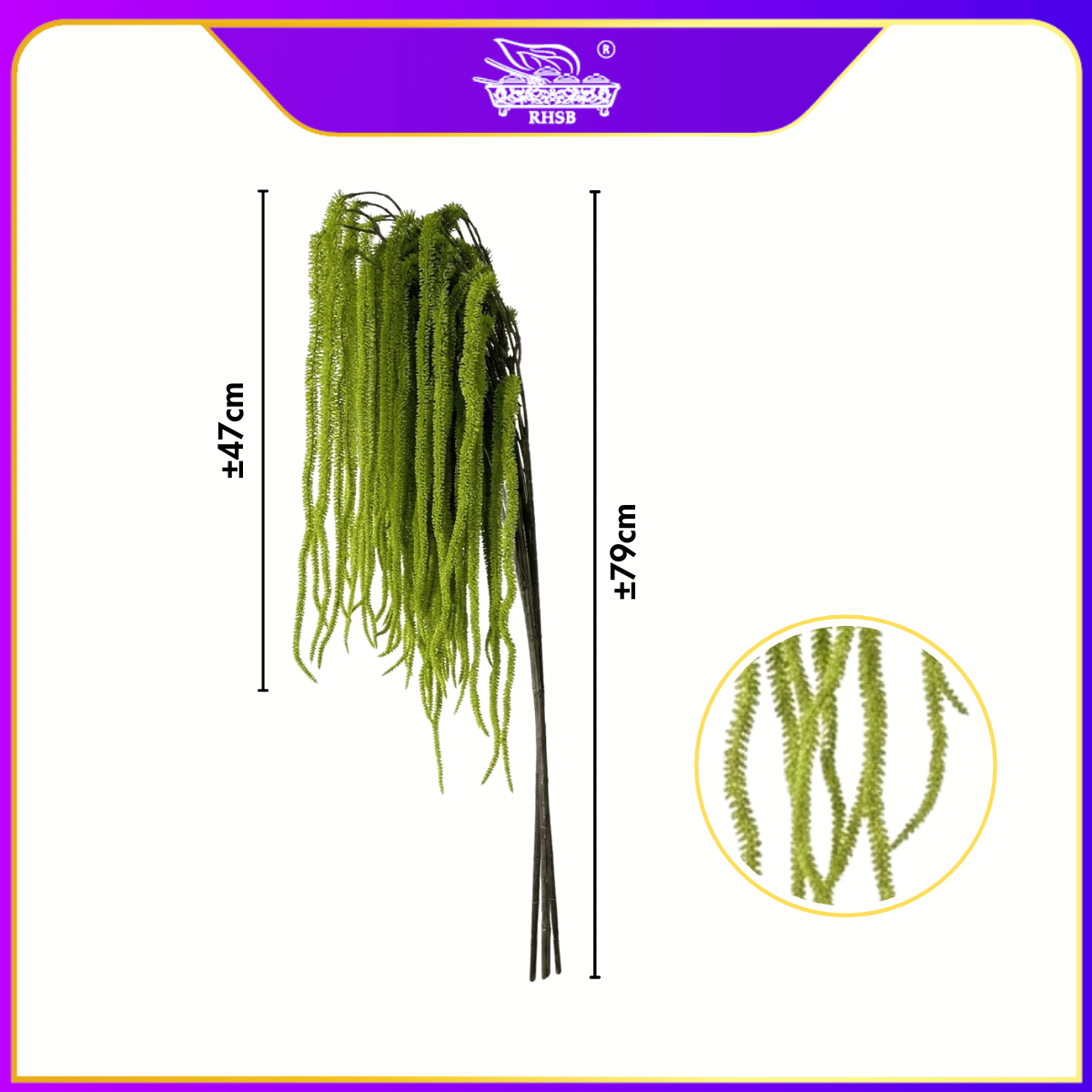 [1 PC]  Artificial Hanging Amaranthus Vine 79cm |Daun Tiruan Gantung Amaranthus | Hiasan Rumah Pelamin  Vertical Garden LF4617-LF4618