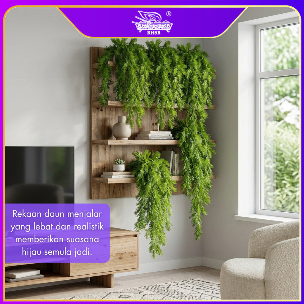 [1 PC] ARTIFICIAL LEAF / HANGING GREEN LEAF / PLASTIC GREENERY LEAVES / WEDDING DECORATION / WALL DECORATION LF4610-LF4611